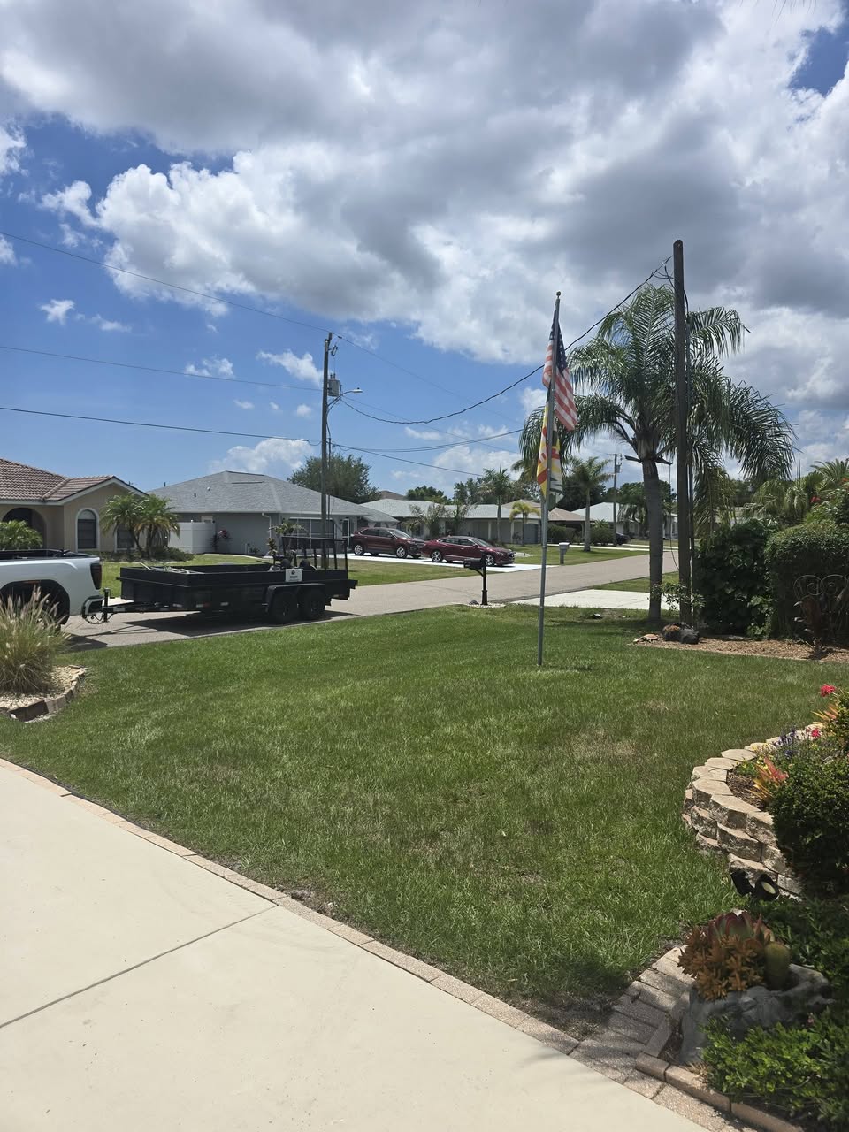 Before — Bahia can look nice — Deep Creek sod renovation